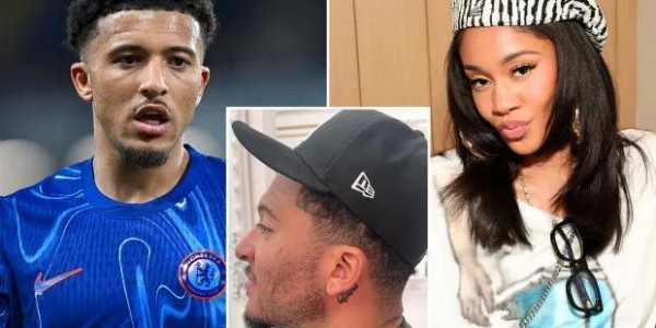 太阳报：桑乔将女友名字纹在了耳后，后者是32岁说唱歌手